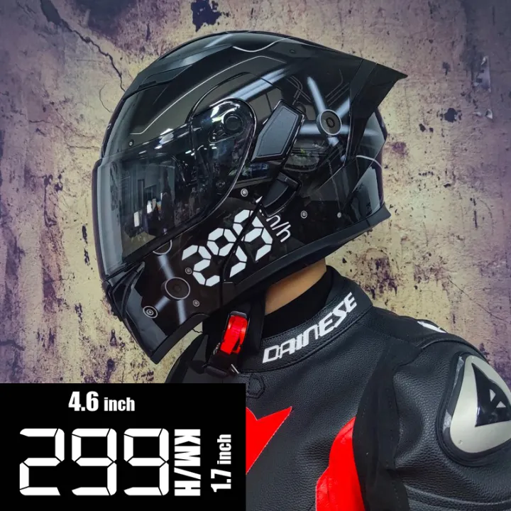 Helmet Sticker - 299 kmH ( Waterproof & Premium quality)/ Bike Sticker ...