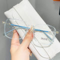 【3C VictoryEagle】Women Men Ultralight Glasses New Large Square Frame Transparent Girls Reading Eyeglasses.