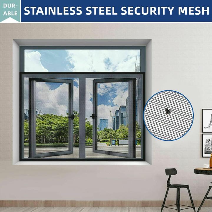 304%20Stainless%20Steel%20Woven%20Wire%20Mesh%20Window%20Screen%20Security%20Mesh%20Roll%20Replacement%20for%20Balcony%20Porch%20Cabinets,%20Poultry%20Netting%20Cage%20Fence%20-%20Image%202