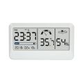 Electronic Digital Hygrometer Humidity Meters Gauge with Time Date LCD Display Clock.