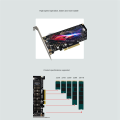 RAID Card PCI-E X8 Double Disk RAID Card Extended Dual NVME RAID PCI-E X8 Split Card. 