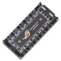 RGB Fan Hub ARGB Cable Splitter Hub Adapter for ASUS/MSI/GIGABYTE Motherboards. 