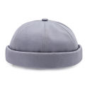 Vintage Dome Hat Mens Cotton Beanies for Men Docker Sailor Crimping Brimless Skull Caps Casual Elastic Cap. 