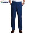 Men High-stretch Jeans Comfortable Slim Fit Men's Jeans with Elastic Waist Pockets Perfect for Mid-aged Fathers Ankle-length Casual Trousers Soft Men Jeans.