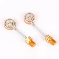 Emoji Screw Looking Glass For Bike / Motorcycle screw emoji doll Smile Toys- golden.