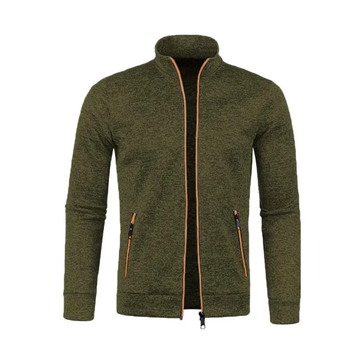 Men%20Fall%20Winter%20Sweater%20Coat%20Zipper%20Pockets%20Knitted%20Thin%20Cardigan%20Stand%20Collar%20Long%20Sleeves%20Solid%20Color%20Daily%20Wear%20Men%20Jacket%20-%20Image%204