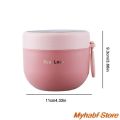 600ml Insulated Soup Cup with Spoon Stainless Steel Lunch Box Sealed Breadfast Oatmeal Cup Thermo Food Container Bowl Portable.