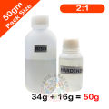2:1 Premium Clear Epoxy Resin With Hardener 50gm Pack. 