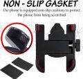 Metal Bike Mobile Holder For mobile phone bracket motorcycle bicycle takeaway rider -Black Easy to Use and Maintain. 