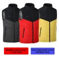 11 Areas Electric Heated Vest Jacket Men Women Coat Smart USB Winter Heating Thermal Warm Clothing Outdoor Camping Ski Jackets-11 Heated Black. 