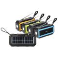 V53 Bluetooth speaker portable flashlight wireless solar charging external antenna radio.