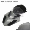 Motorcycle Windshield WindScreen Visor Viser for 155 V1 / Aerox 155 / V2 2021 Black. 