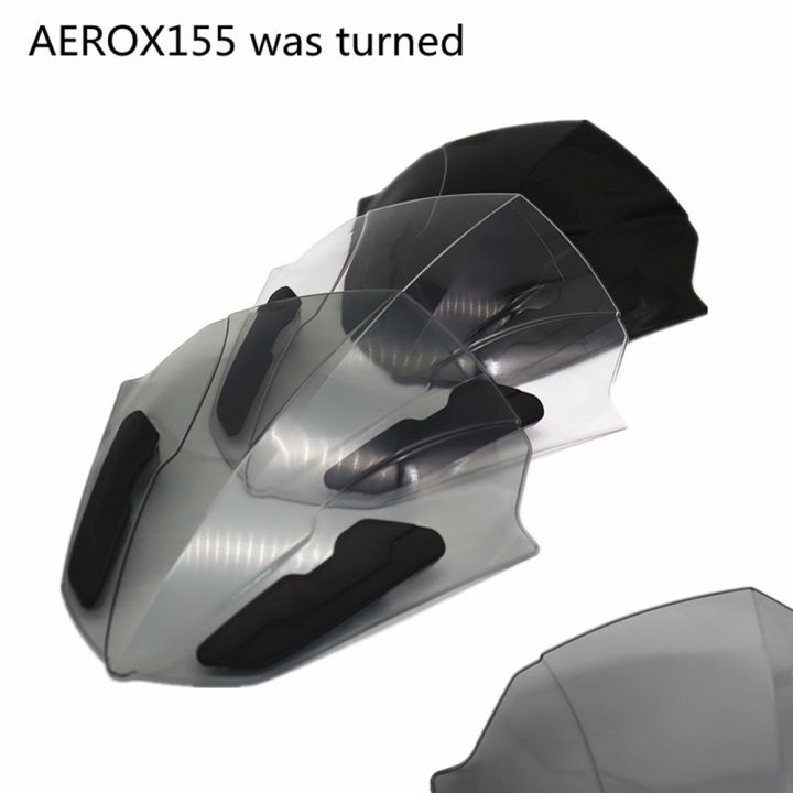 Motorcycle%20Windshield%20WindScreen%20Visor%20Viser%20for%20155%20V1%20/%20Aerox%20155%20/%20V2%202021%20Black%20-%20Image%204