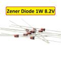 10Pcs- 1Watt 8.2V Zener Diode 8.2V Zener Diode 1W 1N4738 8.2V Zener Diode DO-41 Package 2 Pin Leads . 