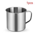 Outdoor Camping Hiking Tea Mug Cup Stainless Steel Coffee Cup Office School Gift Useful 1/3/6pcs. 
