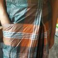 Exclusive Design 100% Cotton Summer Lungi for Men - SR Basundhora Lungi - Stitched - 5 Hand Lungi". 
