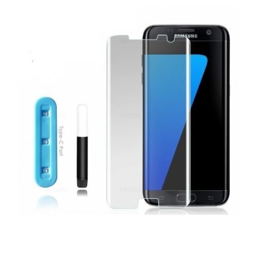 For samsung galaxy s7 edge UV Tempered Glass Full Glue Screen Protector