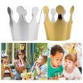 10pcs Birthday Paper Hats Prince Princess Crown Decoration Cake Cap for Boy Girl Party Hats LaoXzhongX.