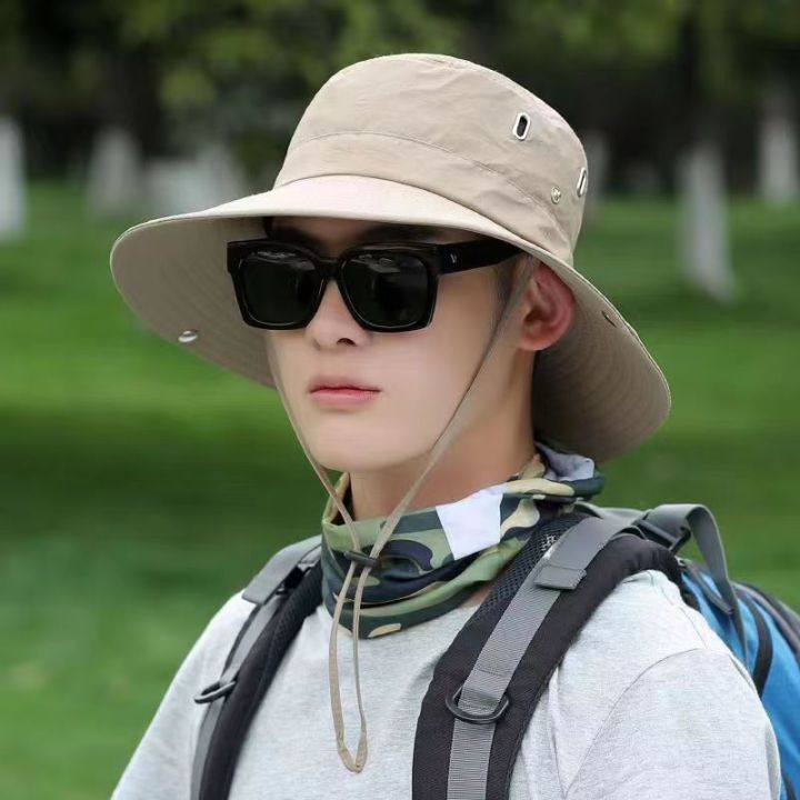 Summer%20New%20Fishing%20Cap%20Quick%20Dry%20Bucket%20Cap%20Western%20Denim%20Sun%20Hat%20Outdoor%20Foldable%20Mountaineering%20Fashion%20Versatile%20-%20Image%202