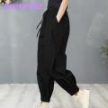 Amamia Summer Harem Pants Pockets Stretchy Waist Lady Harem Pants.