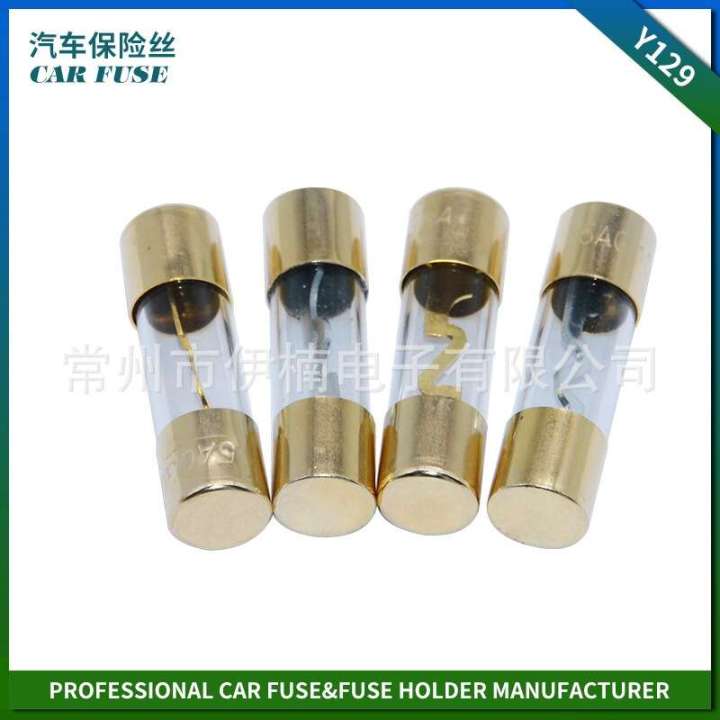Changzhou Y129 glass tube automotive fuse 10X38MM GLASS FUSE