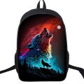 Large Capacity Galaxy Wolf Lion School Bag Backpack for Girl Boy Children Animal Tiger Bookbag Teenager Student Travel Backpack. 