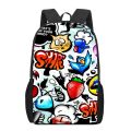 Anime Graffiti Sticker Pattern School Bag for Children Girls Boys Casual Backpacks Kids Backpack Teenager 16“ School Bags.