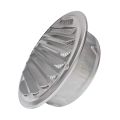 6 Inch Louvered Grille Cover Vent Hood Wall Air Vents with Built-In Fly Screen Mesh - 304 Stainless Steel Ventilation Outlet. 