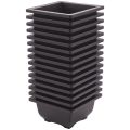 15 PCS 4.7 Inch Flower Pot, Square Plastic Bonsai Training Pot, Flower Succulent Flower Pot Container, for Garden, Interior, Home Decoration.