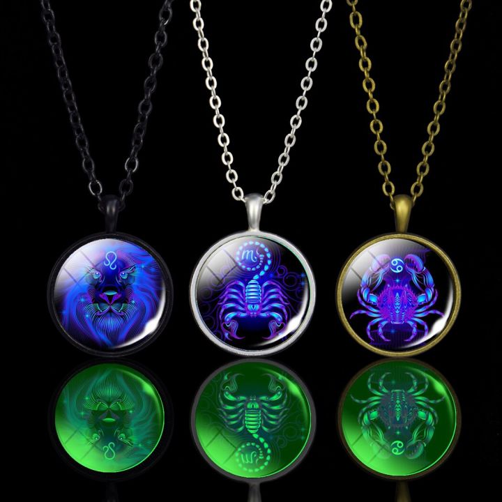 Luminous%2012%20Constellation%20Pendant%20Long%20Chains%20Necklace%20for%20Women%20Men%20Birthday%20Party%20Gifts%20Jewelry%20Zodiac%20Signs%20Glow%20in%20The%20Dark%20-%20Image%203