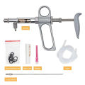 Automatic Continuous Injection Vaccination Syringe Livestock 0 to 2ml Adjustable Best For Chicken Duck Pig Cow Sheep Cattle. 