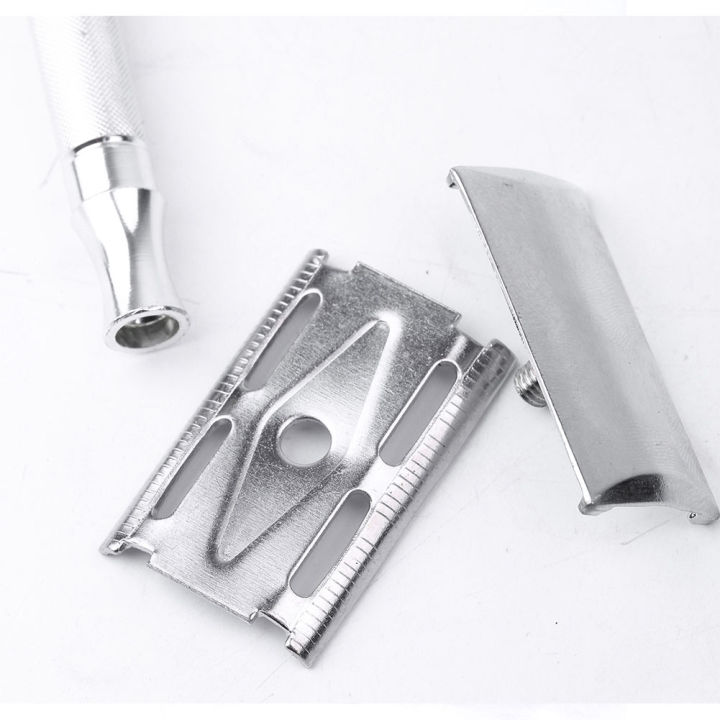 Safety%20Razor%20Double%20Edge%20Classic%20Mens%20Shaving%20Hair%20Removal%20Shaver%20with%20brush%20-%20Image%204