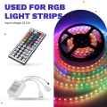 RGB LED Controller+44 Keys Remote Control RGB Control Box IR Light Strip Controller DC12V for 2835 5050 RGB Light Strip. 