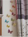 12-Piece 3D Butterfly Stickers for Decoration - Vibrant and Adhesive.