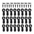 BRADOO- 300 Picture Turn Button Fasteners Photo Frame Hardware and 300 Screws for Craft, Hanging, Drawing, Black. 