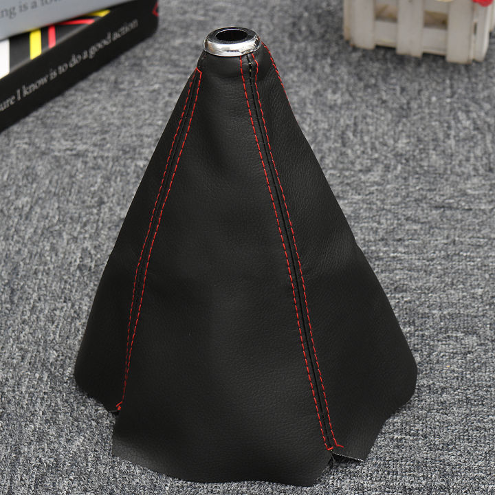for%20your%20motor%20Black%20PVC%20Leather%20Gear%20Manual%20Shifter%20Shift%20Boot%20W%20/%20Blue%20Stitch%20Universal%204%20(Red)%20-%20Image%206