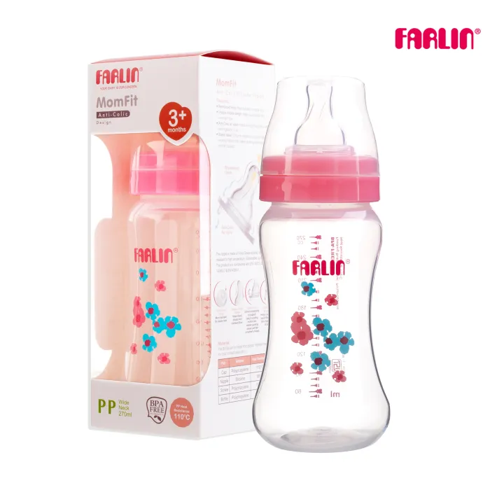 Farlin%20Wide%20Neck%20Baby%20Feeding%20Bottle%20270ml%20Crystal%20Clear%20AB-42011%20B/G%20-%20Image%203