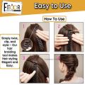 Styling Tools Fashion French Hair Braiding Tool Bun Maker Hair Styling Clip Stick Hair Accessories Twist Plait Hair Accessory For Women And Girls Hair Braid. 