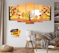 5Pcs In 1 Set Wall Canvas Art Ready to Hang for Living Room or Bedroom Home Decoration On Wall Canvas Painting Wall. 