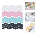 6pcs Anti Slip Bathtub Stickers Bathroom S Shape Self-Adhesive Non Slip Sticker Household Bathroom Supplies.