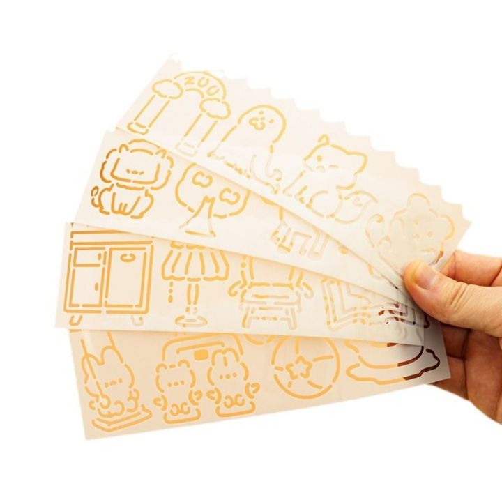 Graffiti Stencil Reusable 11.8*11.8 Inches For Painting With Paint Brush Drawing Templates For Crafts Wall Art Furniture Canvas - View #6