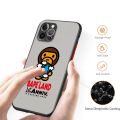 Trend Brand B-BAPE Logo CUte Phone Case For iPhone 15 14 13 12 11 Pro Max mini XS Max XR X 8 7 6 Plus Frosted Translucent Cover. 