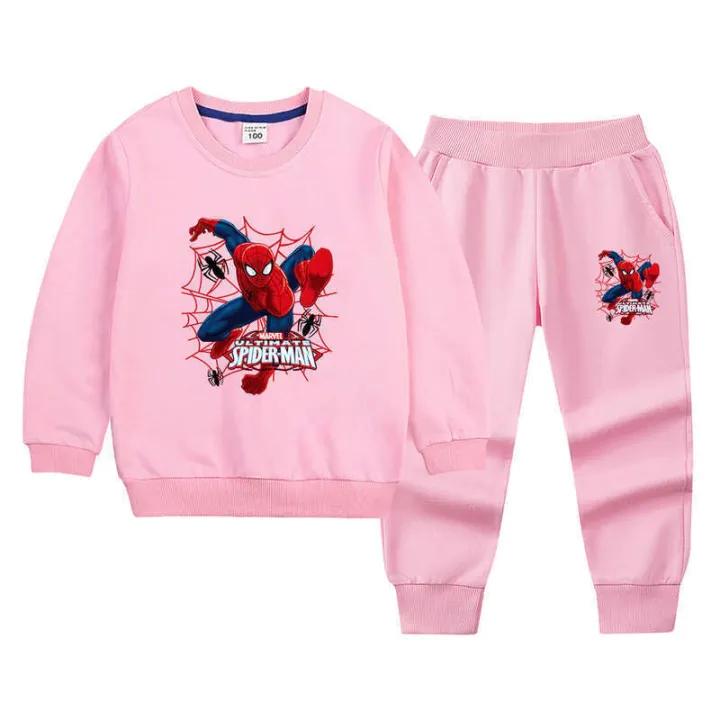 Spider%20Man%20clothing%20children's%20pure%20cotton%20hoodie%20set%20boys'%20autumn%20handsome%20long%20sleeved%20top%20and%20pants%20two%20piece%20set%20-%20Image%206