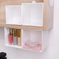 1/3Pcs Japanese Simple Wall-mounted Pen Holder Student Desktop Stick-on Pencil Case Mini Makeup Brush Storage Case. 