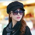 Loose Cloud Top Octagonal Beret Hats Wool Blended Newsboy Hat Women Cool Street Brim Cap Outdoor Winter Autumn Berets Caps Girl. 