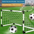 GC Portable Soccer Goal Net Set Children Sports Practice Soccer Goals With Soccer Ball Training Toys For Kids Gifts.