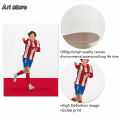 Football Star Wall Art Decor Poster Print Soccer Players Figures Canvas Painting Nordic Prints Posters for Home Boy Room Decor. 