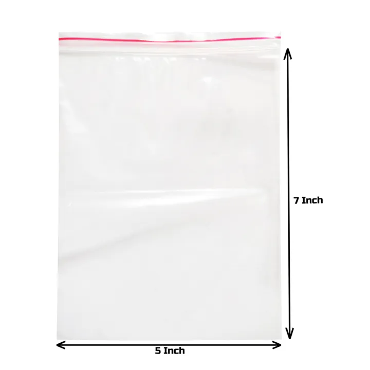 Zip%20lock%20Bag/Food%20Grade%20Bag/Zipper%20poly%20(5"x7")%20100%20pcs%20-%20Image%202