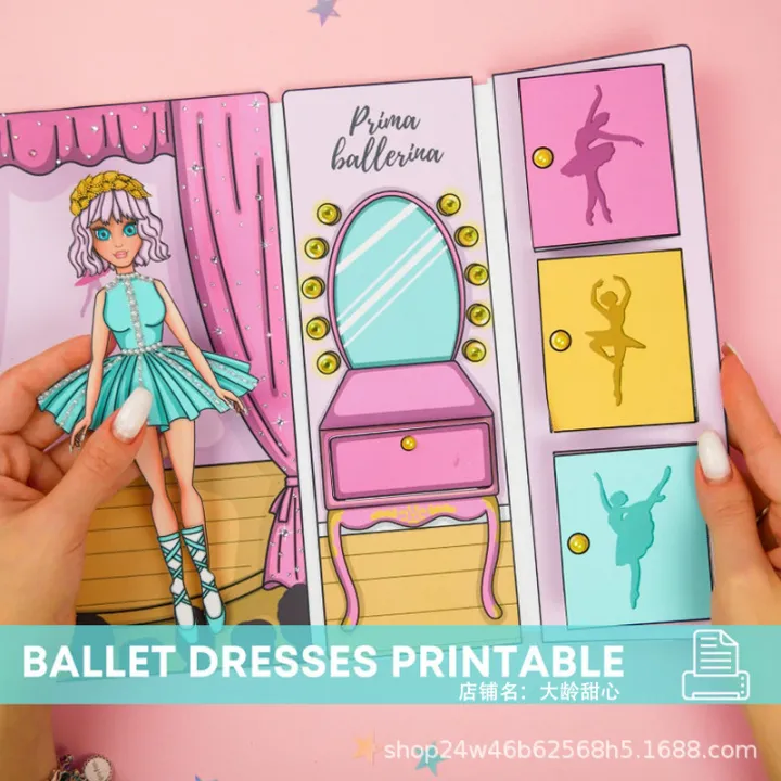 Dollhouse%20girl%20dress%20up%20quiet%20book%20bean%20bean%20book%20children's%20puzzle%20kindergarten%20handmade%20diy%20finished%20toys%20-%20Image%207