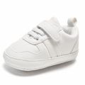 0-1 Year Old Casual Little White Walking Baby Shoes. 